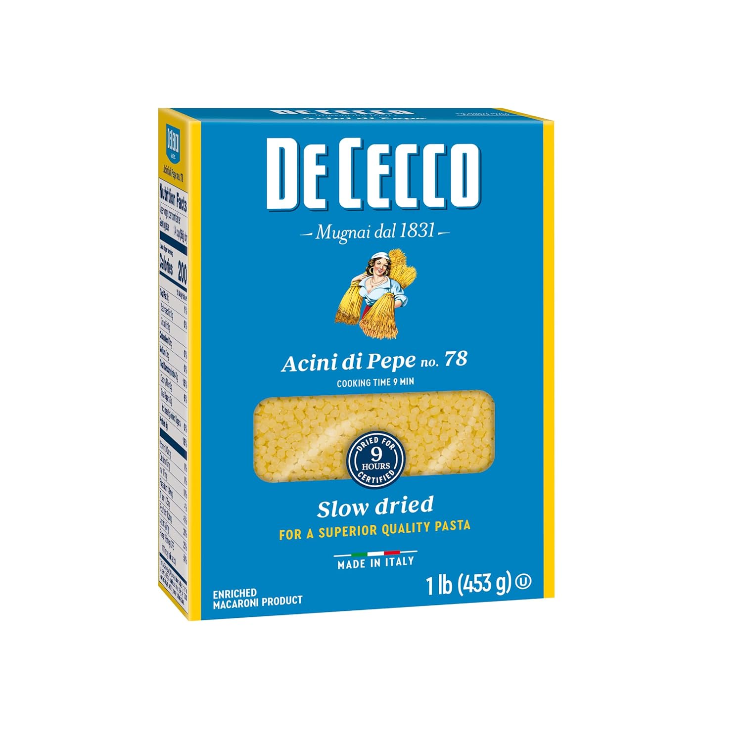 De_Cecco_Acini_Di_Pepe_No._78_Pasta,_16_Oz,_Authentic,_Slow_Dried,_Made_with_Semolina_and_Durum_Wheat,_Versatile_Pasta_for_Sauces_&_Recipes,_Made_in_Italy