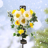 Starryfill Angel Stake Solar Lights with Crackle Glass Globe Waterproof Warm White LED, 40.5 inches Height Metal Bronze Stake Garden Patio Art Decor, Memorial Gift for Mom Women or Friends