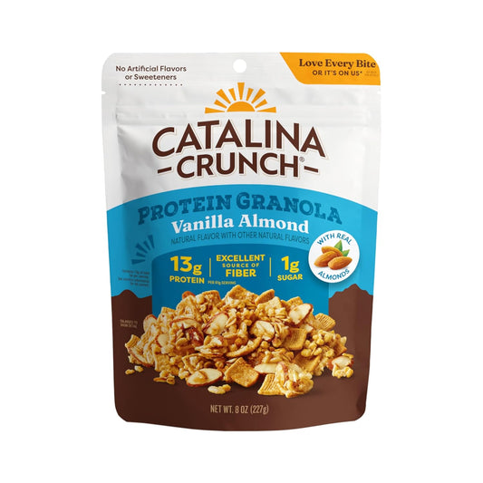 Catalina_Crunch_Protein_Granola_-_Low_Sugar_Breakfast_Cereal_with_13g_of_Protein_-_Gluten_Free,_Keto_Friendly_-_Vanilla_Almond_-_8_oz._Bag_(Pack_of_1)