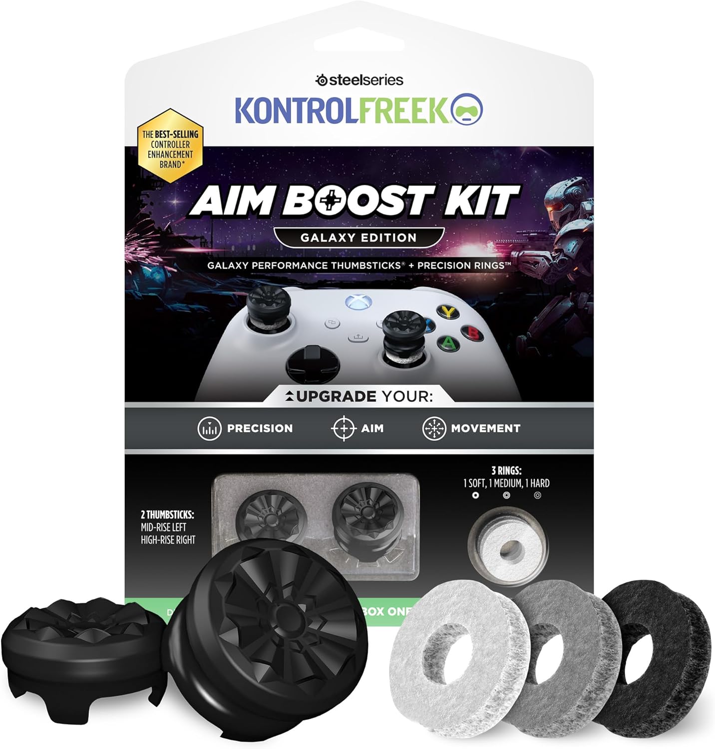 KontrolFreek_Aim_Boost_Kit_for_Xbox_One_and_Xbox_Series_X_Controller_|_Includes_Performance_Thumbsticks_and_Precision_Rings_|_Black_Galaxy_Edition