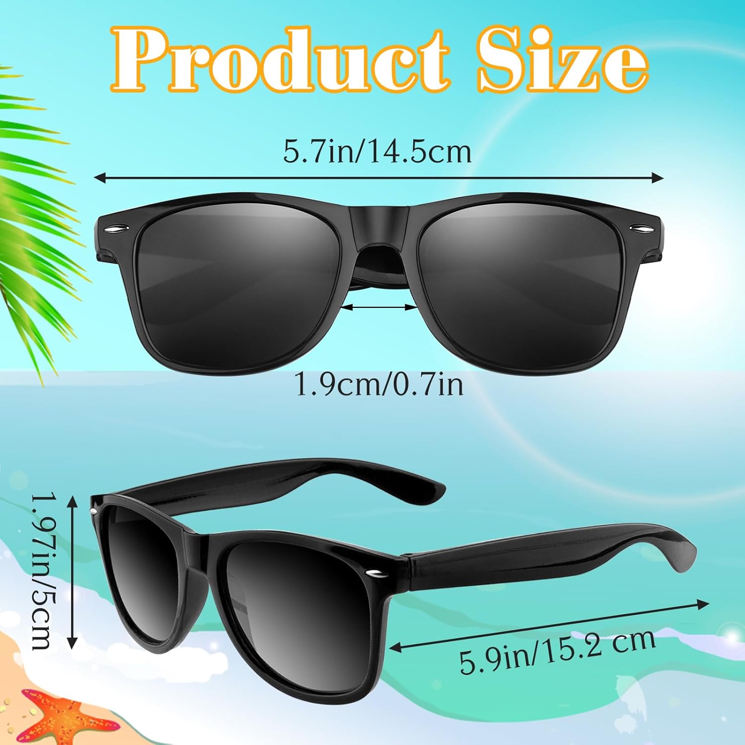 ASTARON_Black_Sunglasses_Bulk,_6/12/24/48_Pack_Sunglasses_Party_Favors_for_Summer_Beach_Pool_Birthday_Wedding_Party_Supplies