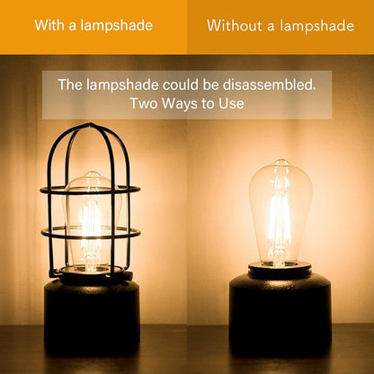 Haian_Support_𝗦𝗺𝗮𝗹𝗹_𝗧𝗼𝘂𝗰𝗵_𝗧𝗮𝗯𝗹𝗲_𝗟𝗮𝗺𝗽_for_Small_Spaces_-_3_Way_Dimmable_Industrial_Bedside_Lamp_-_Steampunk_Antique_Nightstand_Desk_for_Bedroom,_Living_Room_(Bulb_Included)