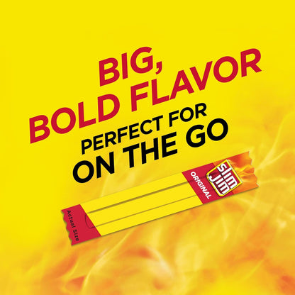 Slim_Jim_Smoked_Meat_Sticks,_Original_Flavor,_6g_Protein_Per_Serving,_Snack_Size,_Father's_Day_Bulk_Snack_Gifts,_0.28_oz._(100_Count)