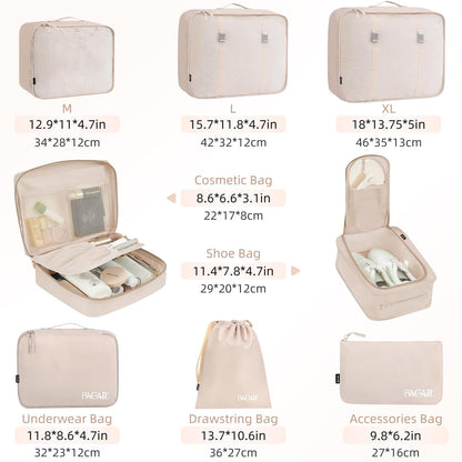 BAGAIL_8_Set_Packing_Cubes_Luggage_Packing_Organizers_for_Travel_Accessories-Cream