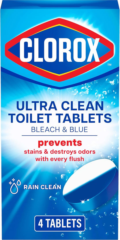 Clorox_Ultra_Clean_Toilet_Tablets_Bleach_&_Blue,_Rain_Clean_Scent,_2.47_Ounces_Each,_4_Count_(Package_May_Vary)
