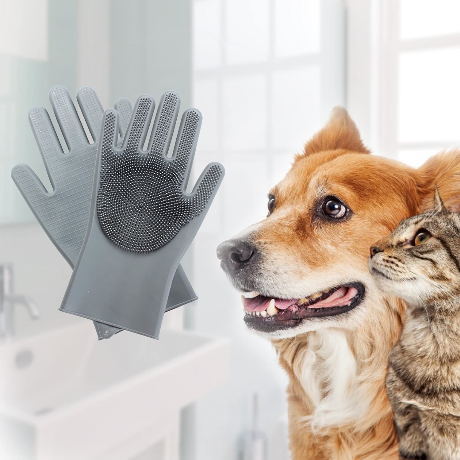 Pet_Grooming_Gloves_-_Gentle_Dog_Bathing_Shampoo_Brush_-_Massage_Mitt_with_Enhanced_Five_Finger_Design_-_Efficient_Deshedding_Glove_for_Dogs,_Cats,_Rabbits_and_Horses_-_1_Pack