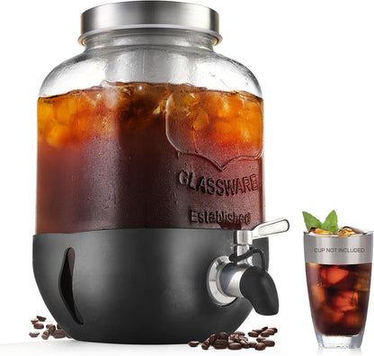 Cold_Brew_Coffee_Maker,_1_Gallon_Iced_Coffee_Maker_With_Stainless_Steel_Filter,_Heavy_Duty_Glass_Cold_Brew_Pitcher_With_Stainless_Steel_Spigot,_Mason_Jar_Cold_Brew_Coffee_Maker_Fast_Iced_Tea_Maker