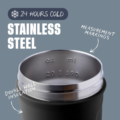 BlenderBottle_Strada_Shaker_Cup_Insulated_Stainless_Steel_Water_Bottle_with_Wire_Whisk,_24-Ounce,_Black