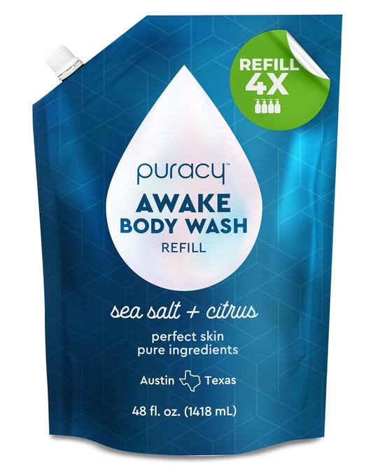Puracy_Body_Wash_Refill,_Natural_Body_Wash,_98.6%_Pure_Plant_Ingredients,_Moisturizing_Shower_Gel_for_Women_Men_Kids,_Body_Soap_for_Dry_Sensitive_Skin_Gently_Scented_with_Citrus_&_Sea_Salt,_48_Oz