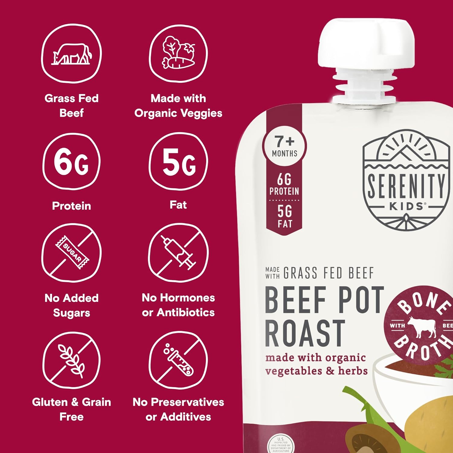 Serenity_Kids_Bone_Broth_Puree_Made_With_Organic_Veggies_|_Clean_Label_Project_Purity_Award_Certified_|_3.5_Ounce_BPA-Free_Pouch_|_Grass_Fed_Beef_Pot_Roast_|_1_Count