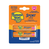 Banana Boat Sport Ultra SPF 50 Lip Sunscreen Twin Pack SPF Lip Balm Pack, Banana Boat Lip Balm SPF 50, Oxybenzone Free Sunscreen, Lip Sunblock, Travel Size Sunscreen for Lips
