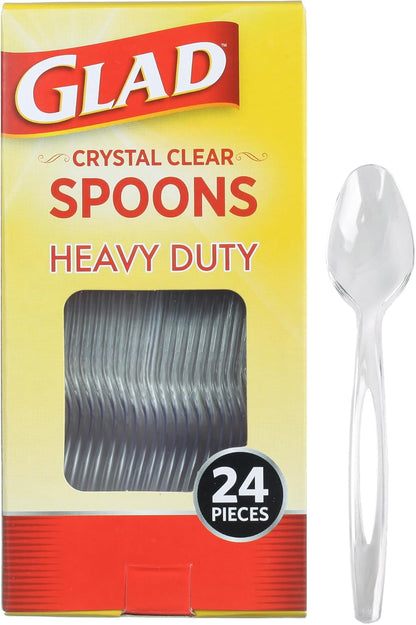 Glad_Clear_Plastic_Spoons,_Sturdy_Disposable_Plastic_Cutlery_for_Parties,_Events,_Outdoor_Meals,_and_Everyday_Use,_Clear_Neutral_Design_Fits_Any_Table_Setting,_24_Count