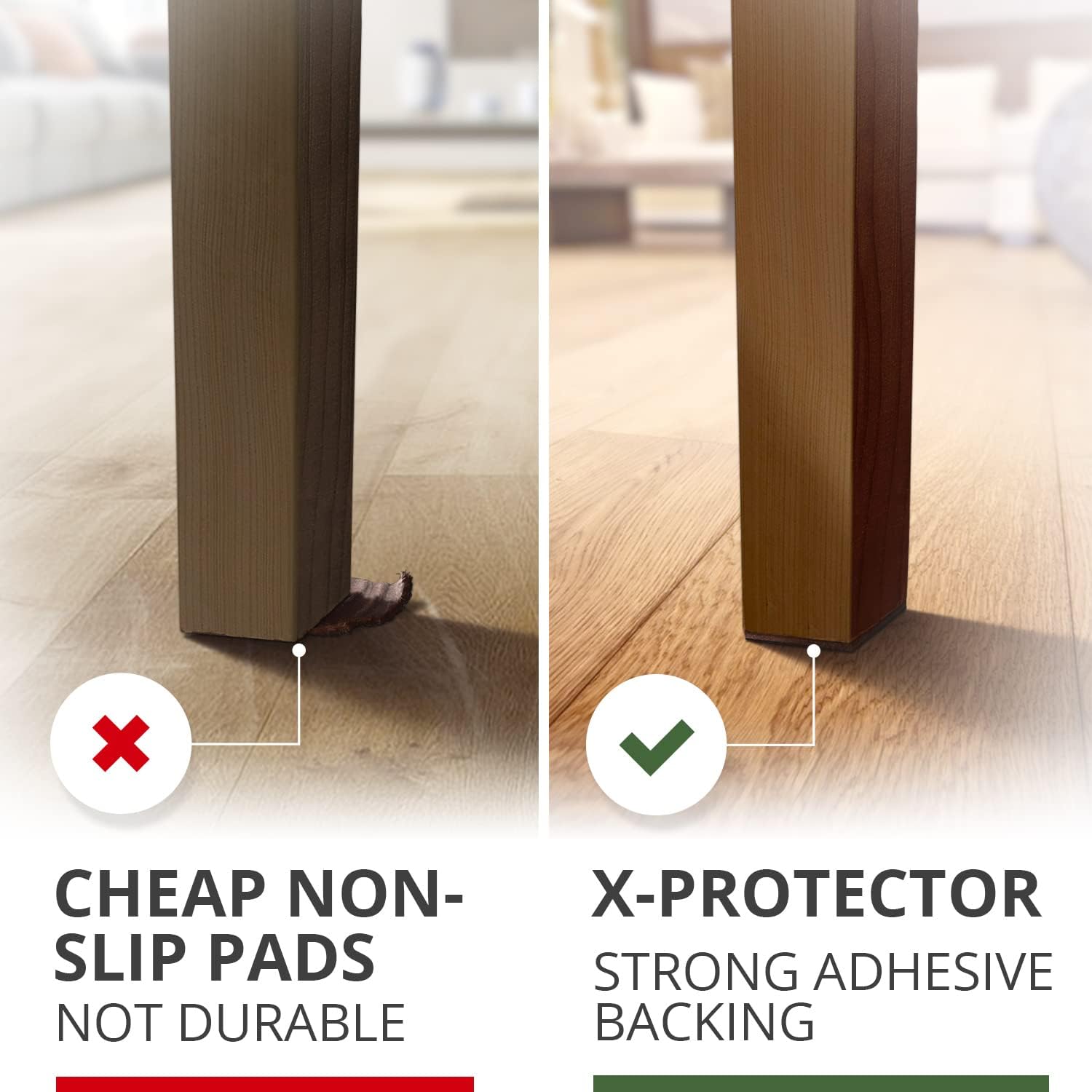 X-PROTECTOR_Non_Slip_Furniture_Pads_-_16_Premium_Furniture_Grippers_2"!_Self-Adhesive_Rubber_Feet_Furniture_Feet_-_Ideal_Non_Skid_Furniture_Pad_Floor_Protectors_-_Keep_Furniture_in_Place!