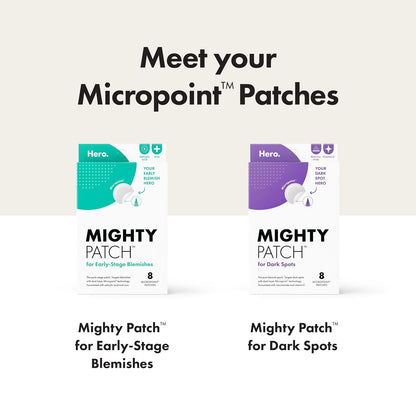 Mighty_Patch_Hero_Cosmetics_Micropoint_Acne_Pimple_Patches,_8_Ct_|_For_Early_Stage_Zits_&_Hidden_Blemishes;_Hydrocolloid_with_Salicylic_Acid,_Niacinamide,_Cica;_395_Micropoints;_Acne_Stickers