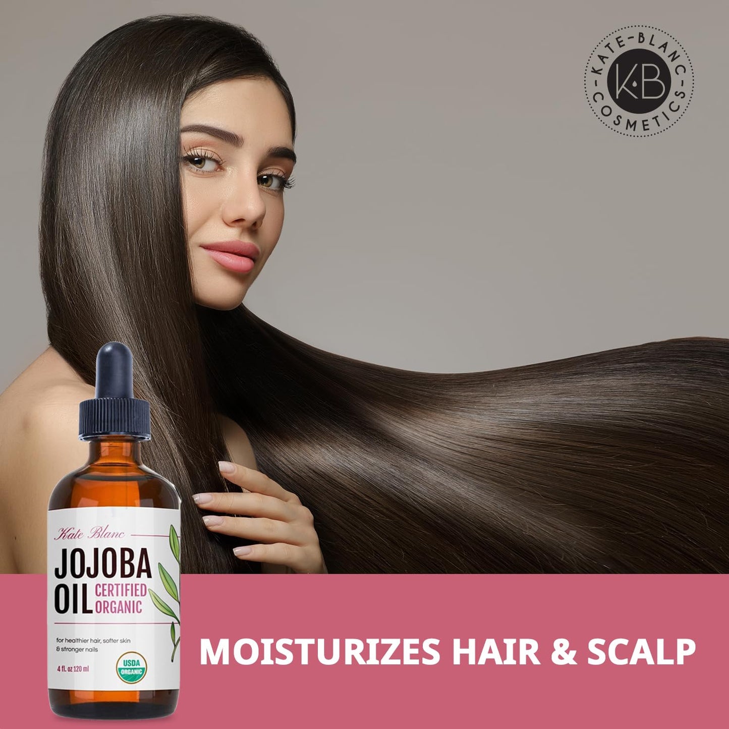 Kate_Blanc_Cosmetics_Jojoba_Oil_Organic_for_Hair,_Skin_&_Face_(4oz,_100%_Pure,_Cold_Pressed,_Unrefined,_Natural,_Hexane_Free,_Glass_Bottle)