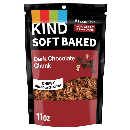 KIND_Soft_Baked_Granola,_Dark_Chocolate_Chunk,_Healthy_Snacks,_Gluten_Free,_100%_Whole_Grains,_4g_Protein,_11oz,_1_Count