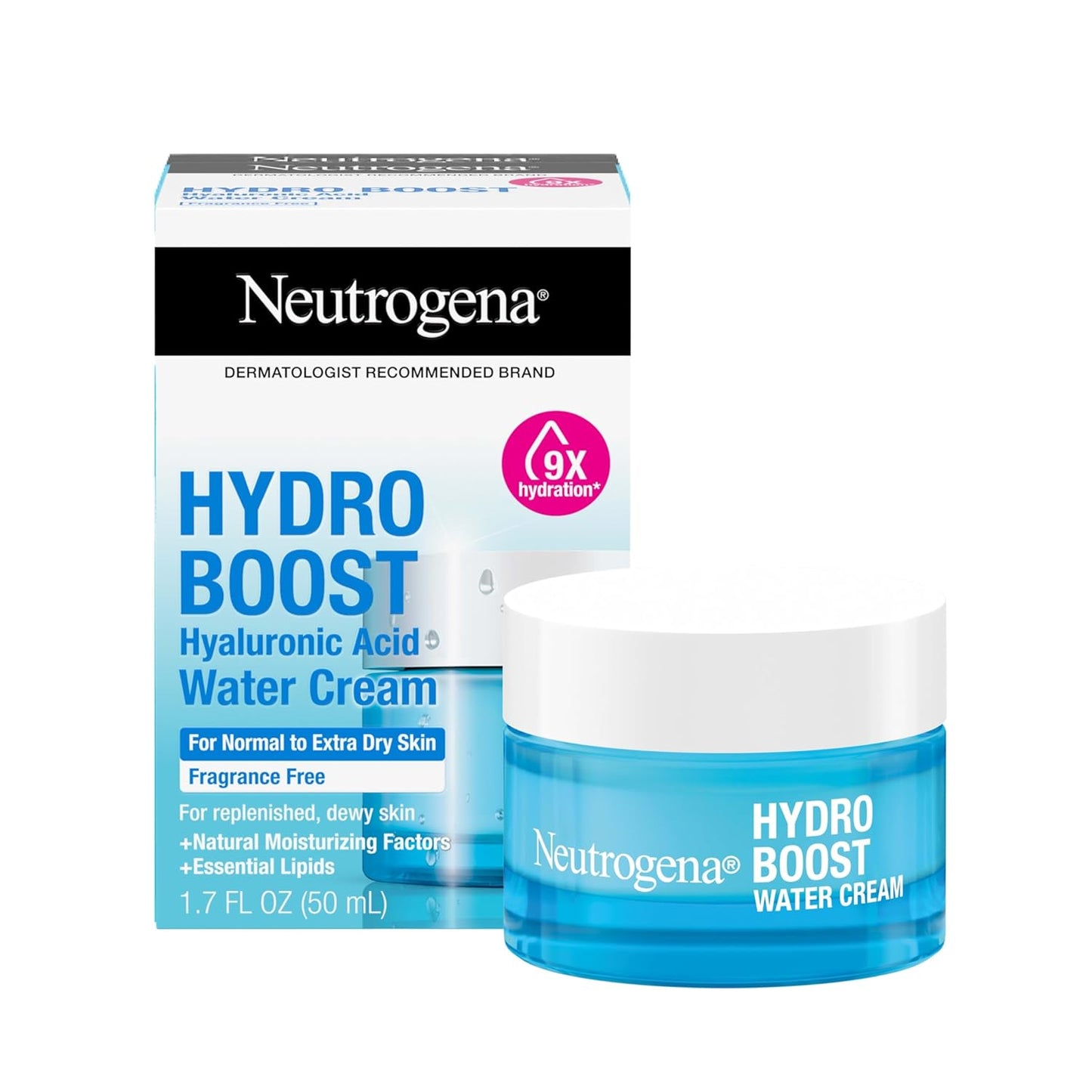 Neutrogena_Hydro_Boost_Water_Cream,_72_Hr_Hydration_for_Normal/Extra_Dry_Skin,_Fragrance_Free,_Face_Moisturizer_with_Hyaluronic_Acid,_1.7_oz._&_Trial_Size_Hydro_Boost_Hydrating_Gel_Cleanser,_0.5_fl_oz