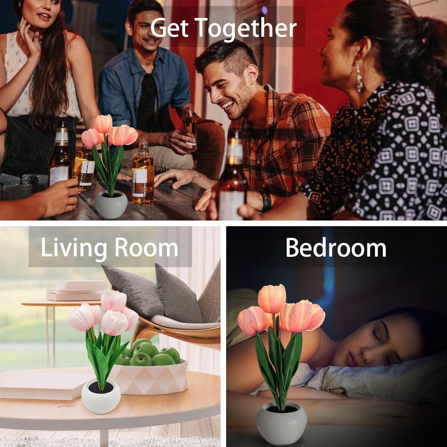 Flower_Table_Lamp_Tulip_Desk_LED_Night_Light_for_Home_Living_Room_Decor_Artificial_Flower_with_Vase_Table_Centerpieces_for_Birthday_Holiday_Party_Wedding_Room_Decoration_(Pink)…