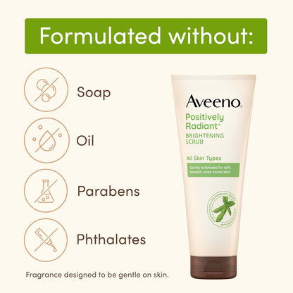 Aveeno_Positively_Radiant_Skin_Brightening_Exfoliating_Daily_Facial_Scrub,_Gentle_with_Moisture-Rich_Soy_Extract,_Helps_Improve_Skin_Tone_&_Texture,_Oil-_&_Soap-Free,_Hypoallergenic,_5_oz