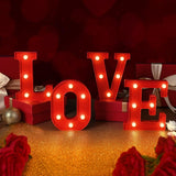 EDYCON Christmas Letter Lights Sign Table Decorations Christmas LED Light up Letters Battery Powered Letter for Home Bar Christmas Party Bedroom Tabletop Decor Gift(Joy)