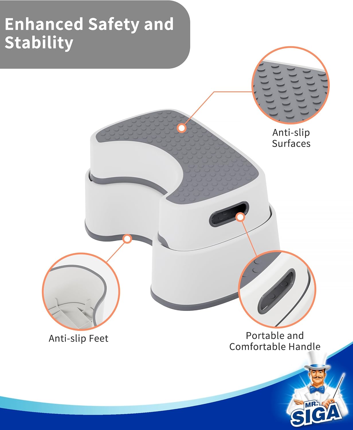 MR.SIGA_Toilet_Stool_Squat_Adult,_Bathroom_Stool_Heavy_Duty,_Anti_Slip_Toilet_Step_for_Bathroom,_Toddler_Step_Stool_for_Kids,_Off-White_&_Dark_Gray