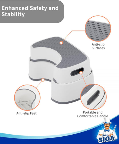 MR.SIGA_Toilet_Stool_Squat_Adult,_Bathroom_Stool_Heavy_Duty,_Anti_Slip_Toilet_Step_for_Bathroom,_Toddler_Step_Stool_for_Kids,_Off-White_&_Dark_Gray