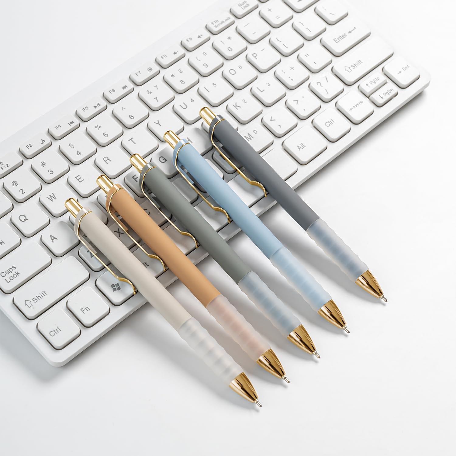 Linbsunne_Ballpoint_Pens_Black_Medium_Point_1mm_Pen_with_Super_Soft_Grip_Ball_Point_Pen_for_Men_Women_Retractable_Pens_(gold-12_pcs)