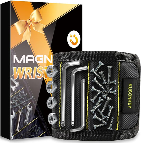 Valentines_Day_Gifts_for_Him,KUSONKEY_Magnetic_Wristband_Tool_Gift_for_Men_Who_have_Everything,Wrist_Magnetic_Screw_Holder_with_Strong_Magnets_for_Holding_Screws_Tool_for_Dad,Electrician
