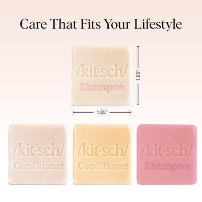 Kitsch_Shampoo_and_Conditioner_Set_-_4pc_Sampler_Bars_with_Rice_Water_Shampoo_and_Conditioner,_Castor_Oil_Shampoo_&_Coconut_Oil_Conditioner_-_Bottle-Free_Beauty_for_Hair_Growth,_Repair_&_Moisture