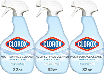 Clorox_Free_&_Clear_Multi_Surface_Cleaner,_Spray_Bottle,_Fragrance_Free,_32_Fluid_Ounces,_Pack_of_3