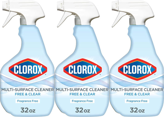 Clorox_Free_&_Clear_Multi_Surface_Cleaner,_Spray_Bottle,_Fragrance_Free,_32_Fluid_Ounces,_Pack_of_3