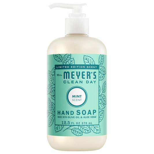 MRS._MEYER'S_CLEAN_DAY_Hand_Soap,_Mint_Scent,_12.5_Fl_Oz_Bottle