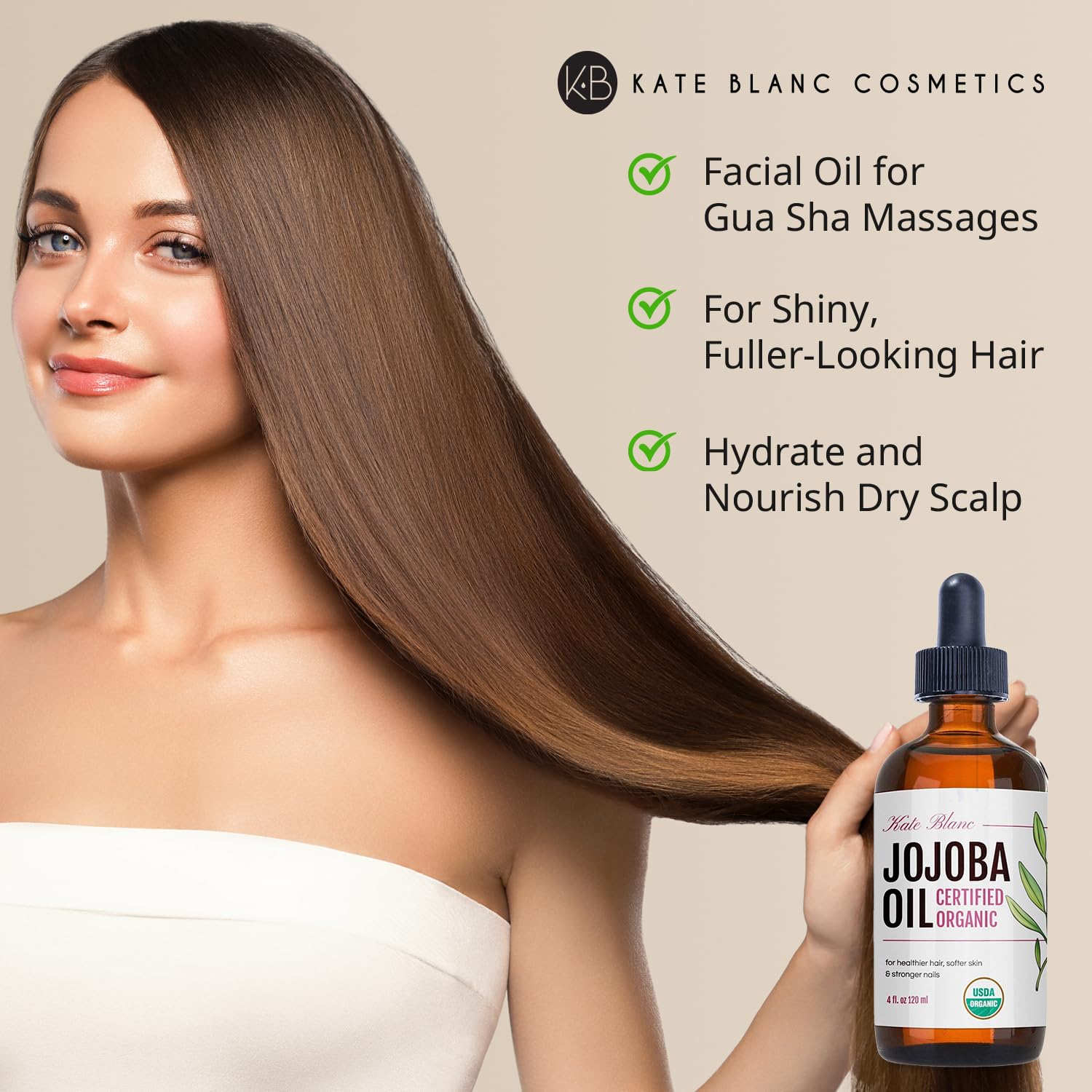 Kate_Blanc_Cosmetics_Jojoba_Oil_Organic_for_Hair,_Skin_&_Face_(4oz,_100%_Pure,_Cold_Pressed,_Unrefined,_Natural,_Hexane_Free,_Glass_Bottle)