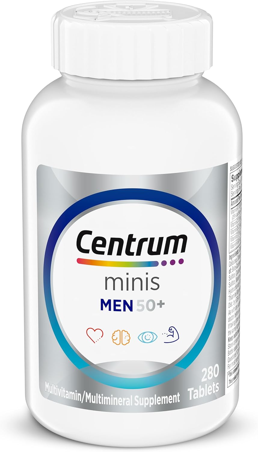 Centrum_Minis_Silver_Multivitamin_for_Men_50_Plus,_Multivitamin/Multimineral_Supplement,_Vitamin_D3,_B-Vitamins_and_Zinc,_Non-GMO_Ingredients,_Supports_Memory_and_Cognition_in_Older_Adults_-_280_Ct