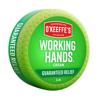 O&amp;#39;Keeffe&amp;#39;s Working Hands Hand Cream for Extreme Dryness - 3.4 oz Jar (1 Pack) - Repairing Skincare for Cracked, Dry Hands