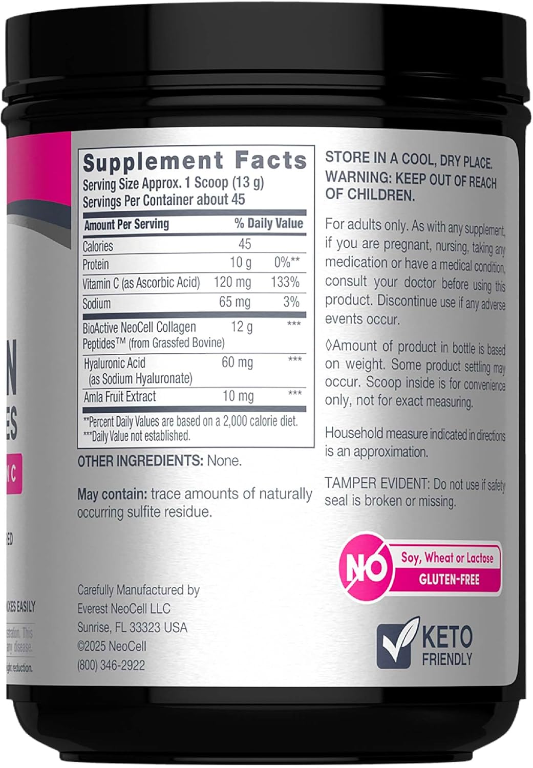 NeoCell_Super_Collagen_Powder,_Collagen_Plus_includes_Vitamin_C_&_Hyaluronic_Acid,_Promotes_Healthy_Hair,_Beautiful_Skin,_&_Nail_Support,_Collagen_Type_1_&_3,_12g_Collagen_per_Serving,_20.6_Oz