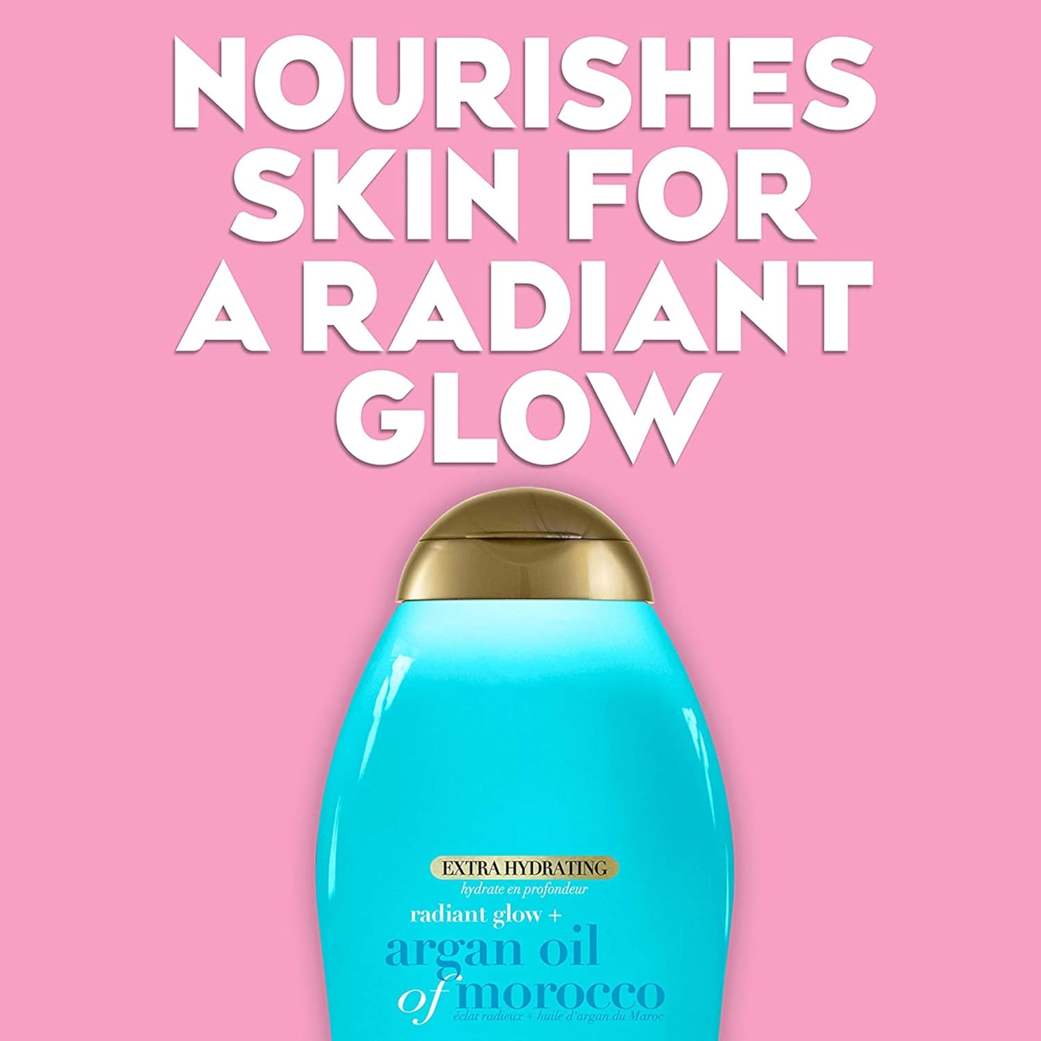 OGX_Radiant_Glow_+_Argan_Oil_of_Morocco_Extra_Hydrating_Body_Wash_for_Dry_Skin,_Moisturizing_Gel_Cleanser_for_Silky_Soft_Skin,_Body_Wash_for_Women,_Sulfate-Free_Surfactants,_19.5_fl_oz