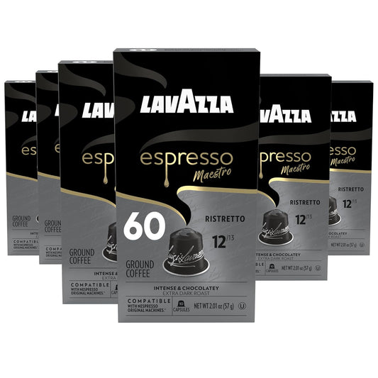 Lavazza_Espresso_Maestro_Ristretto_Aluminum_Capsules_Compatible_with_Nespresso*_Original_Machines,_Dark_Espresso_Roast,_Arabica_and_Robusta_Blend_(60_Capsules)