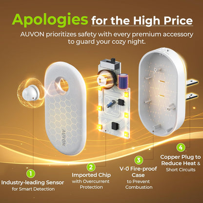AUVON_Night_Light_Plug_in_with_Motion_Sensor_(120_Lumens),_Dimmable_Smart_LED_Night_Lights,_1-120lm_Brightness,_for_Bathroom,_Hallway,_Garage,_Toilet_(4_Pack)