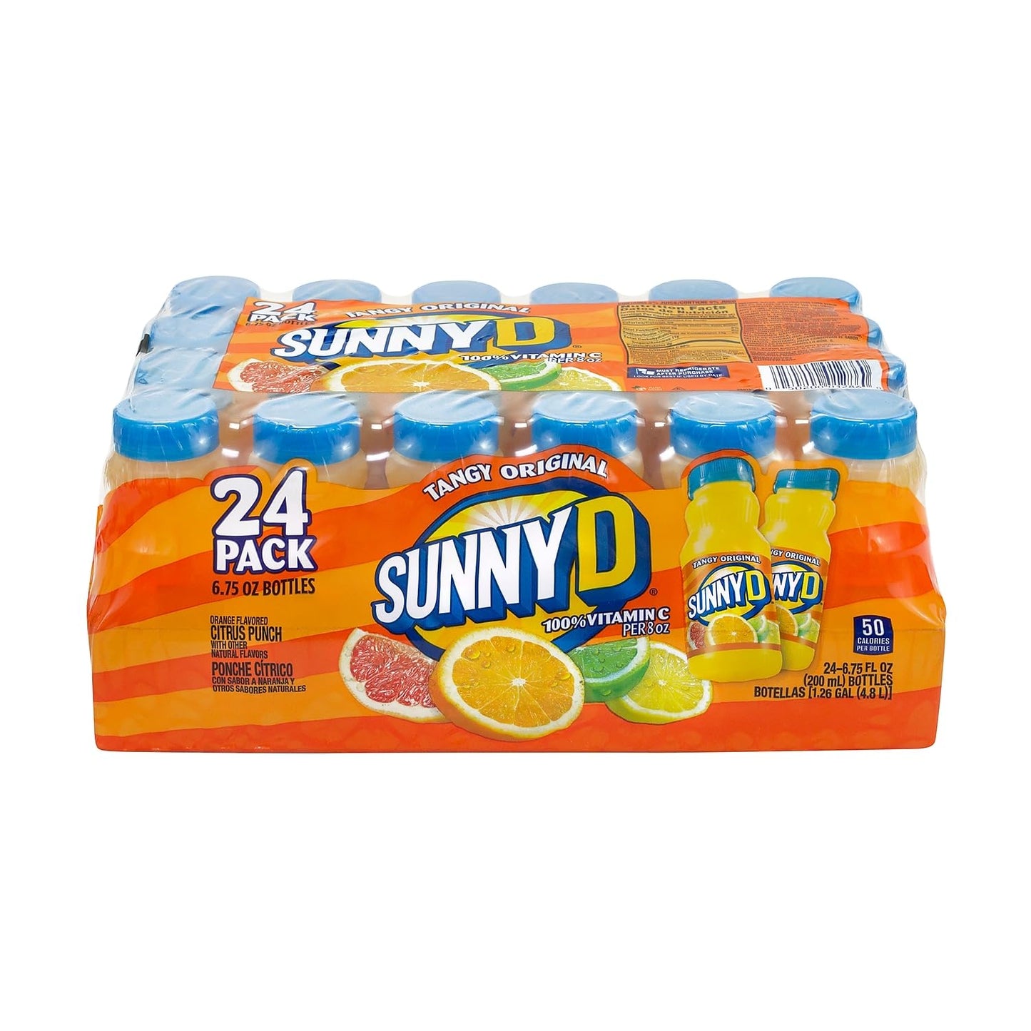 Sunny_Delight_Tangy_Original_Orange_Flavored_Citrus_Punch,_6.75_oz.,_24/Pack_(01286)