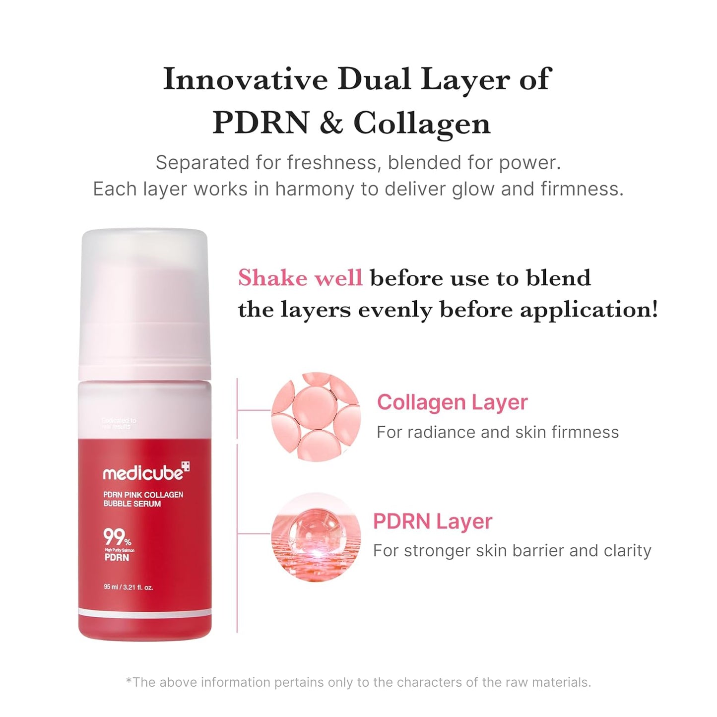medicube_PDRN_Pink_Collagen_Bubble_Serum_|_Bubble-to-Glow_Firming_Serum_with_99%_Purity_PDRN_&_Low-Molecular_Collagen_|_Lightweight,_Fast-Absorbing_Bubble_Texture_for_Radiant,_Plump_Skin_|_3.21_fl.oz