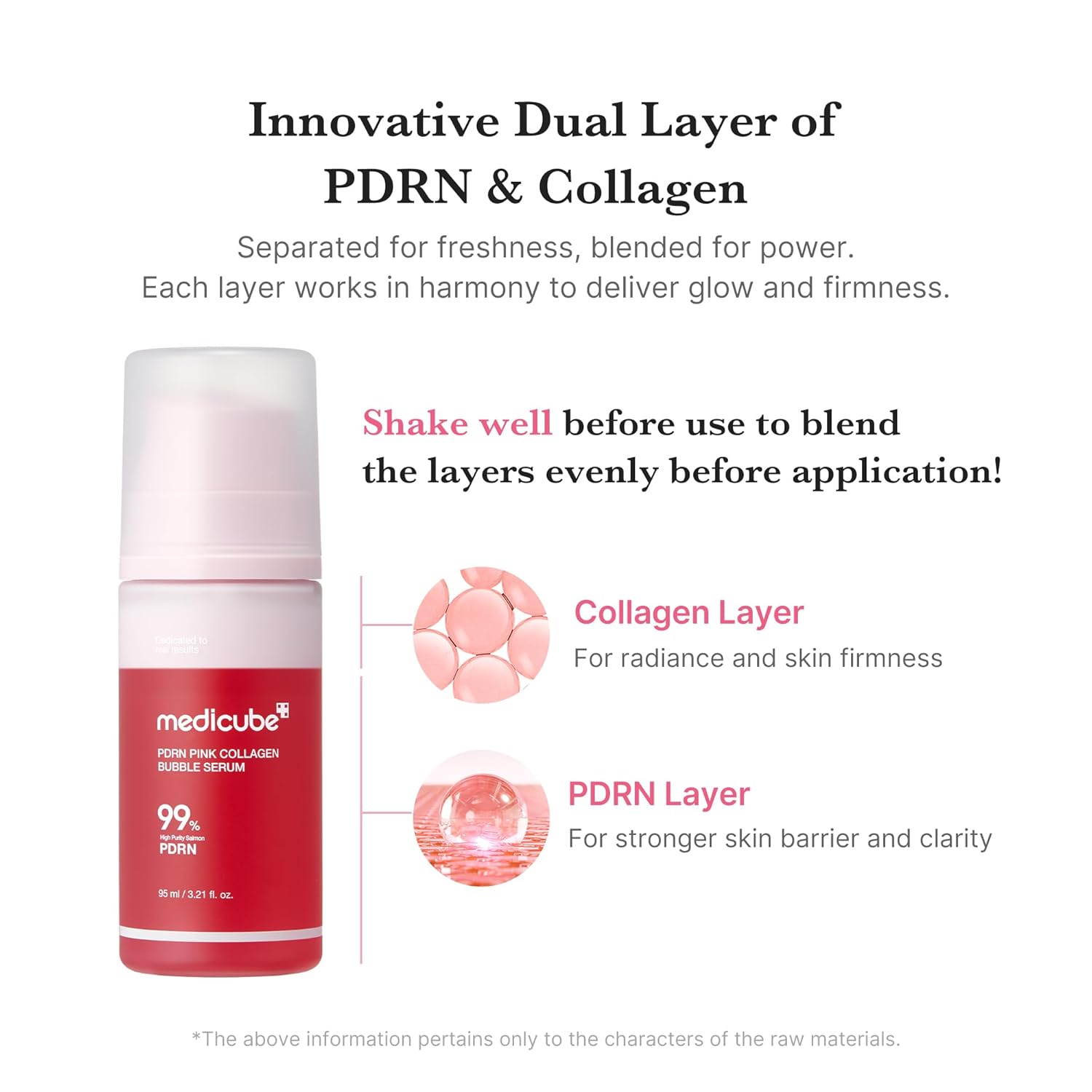 medicube_PDRN_Pink_Collagen_Bubble_Serum_|_Bubble-to-Glow_Firming_Serum_with_99%_Purity_PDRN_&_Low-Molecular_Collagen_|_Lightweight,_Fast-Absorbing_Bubble_Texture_for_Radiant,_Plump_Skin_|_3.21_fl.oz