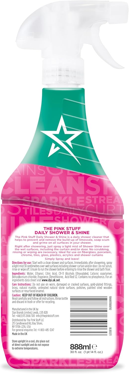 The_Pink_Stuff_Miracle_Daily_Shower_&_Shine_Spray_–_30oz_Bathroom_Cleaner_for_Glass,_Tile,_Mirrors_&_Chrome_–_Prevents_Soap_Scum_&_Watermarks_–_No_Rinse_Spray_&_Leave_Formula