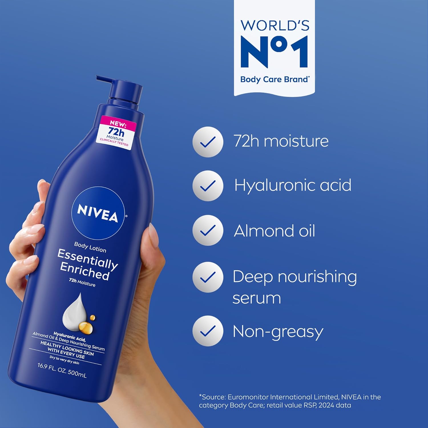 NIVEA_Essentially_Enriched_Body_Lotion_for_Very_Dry_Skin_with_Hyaluronic_Acid,_Almond_Oil_and_Deep_Nourishing_Serum,_72-Hour_Body_Moisturizer,_16.9_Fl_Oz_Pump_Bottle