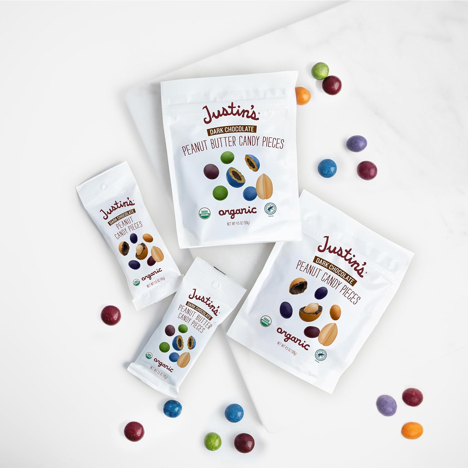 Justin's_Dark_Chocolate_Peanut_Butter_Candy_Pieces_-_4.5oz_bag_Organic,_Gluten_Free,_Non-GMO,_Responsibly_Source,_Rainforest_Alliance_Certified_Cocoa