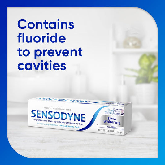 Sensodyne_Extra_Whitening_Sensitive_Teeth_and_Cavity_Prevention_Whitening_Toothpaste,_Amazon_Exclusive,_Cool_Mint,_Amazon_Exclusive-_4_Ounces_(Pack_of_4)
