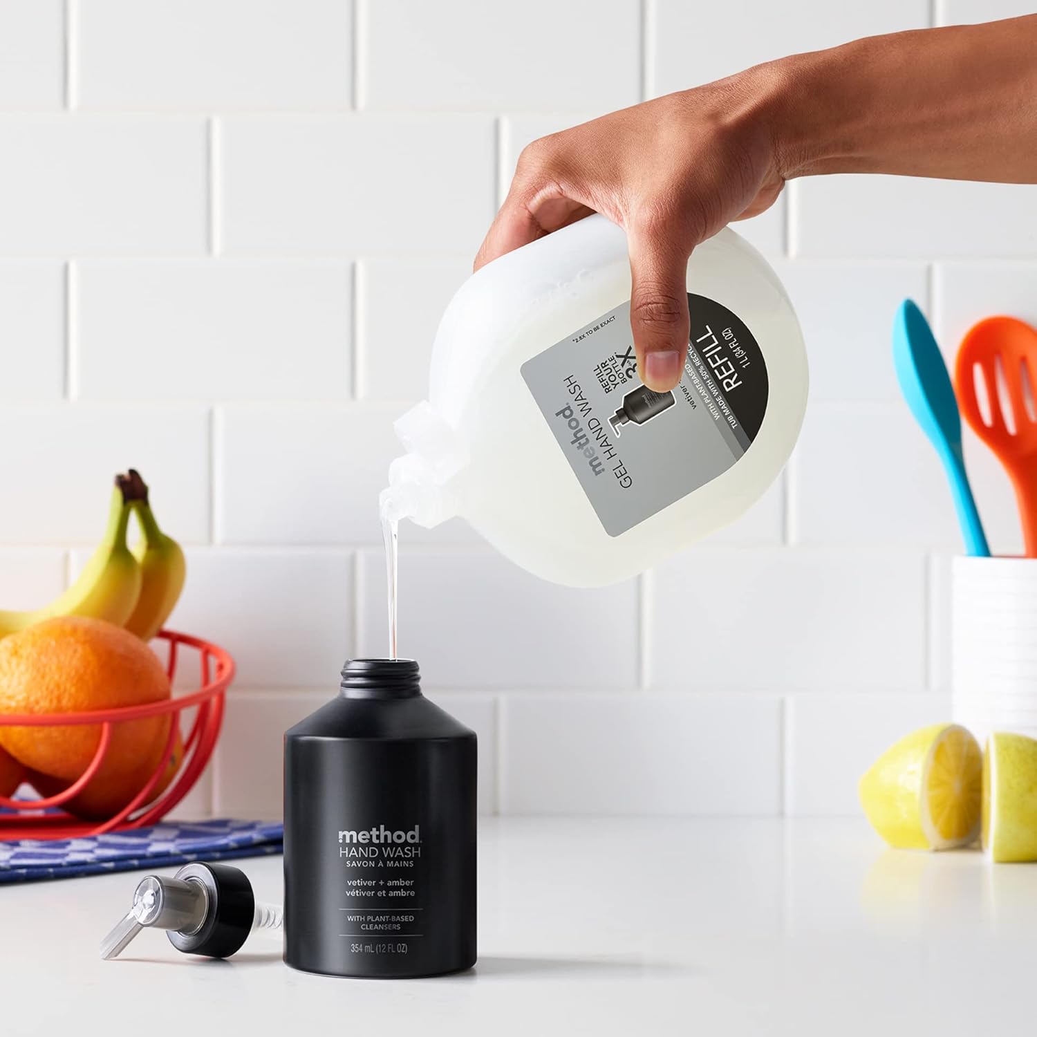 Method_Gel_Hand_Soap,_Vetiver_+_Amber,_Reusable_Black_Aluminum_Bottle,_12_oz_(Pack_of_3)