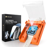 MAGIC JOHN 2 Pack for Apple Watch Series 11(2025) Series 10 Screen Protector, [Automatic Align Tech] Self-Healing Flexible EPU Film, HD Transparent, Anti Scratch, Bubble Free