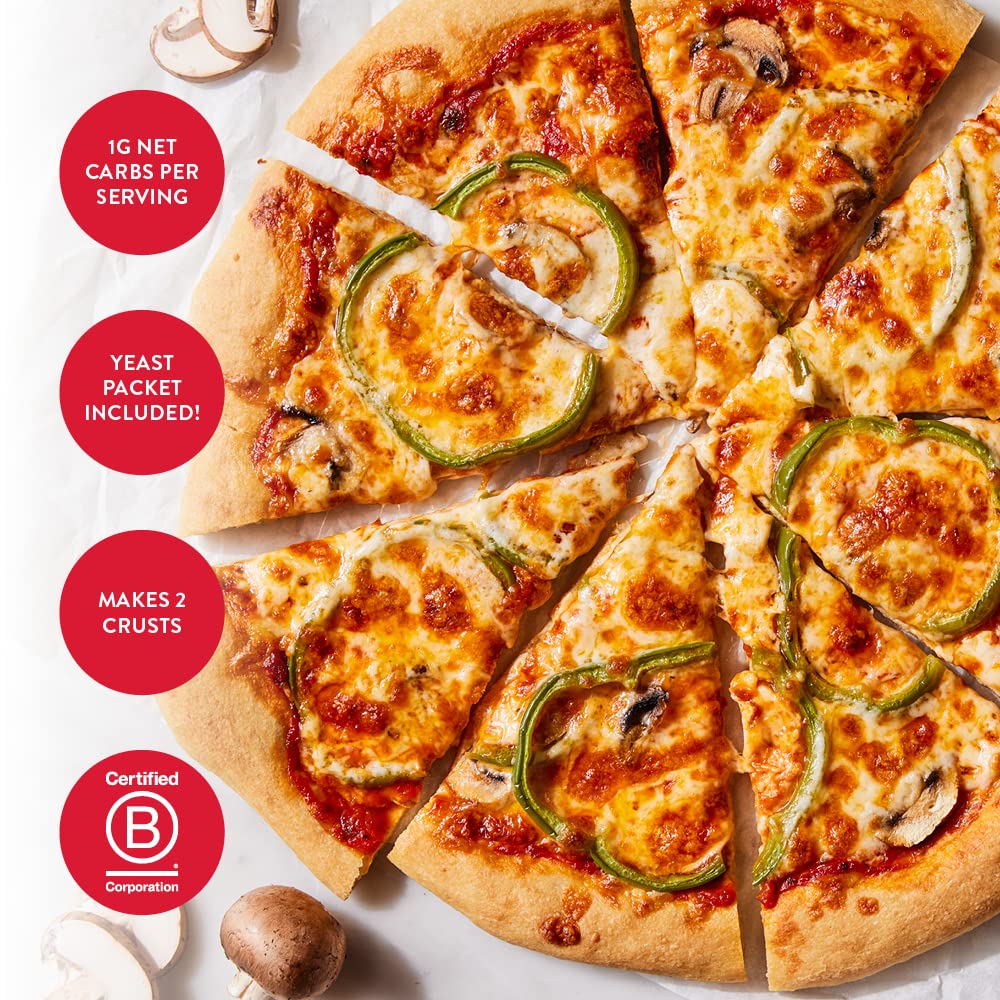 King_Arthur_Keto_Pizza_Crust_Mix:_Low_Carb_Delight_with_1g_Net_Carbs_per_Serving_-_Easy_to_Make,_Crisp_&_Chewy_10.25_oz_Mix_for_Two_12_in_Crusts_-_Perfect_for_Keto_Pizza_Lovers