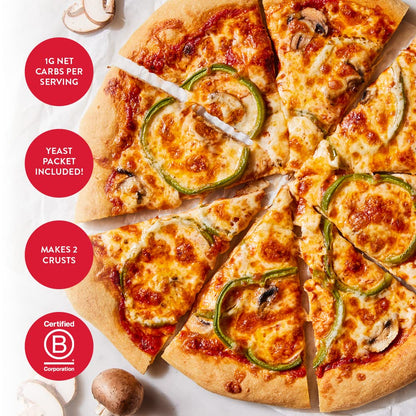 King_Arthur_Keto_Pizza_Crust_Mix:_Low_Carb_Delight_with_1g_Net_Carbs_per_Serving_-_Easy_to_Make,_Crisp_&_Chewy_10.25_oz_Mix_for_Two_12_in_Crusts_-_Perfect_for_Keto_Pizza_Lovers